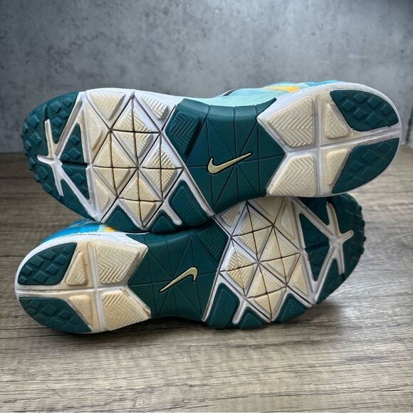 Nike~Women’s~Lunar Element Teal/Gold  Training Sneakers~Size 7 - Picture 7 of 8